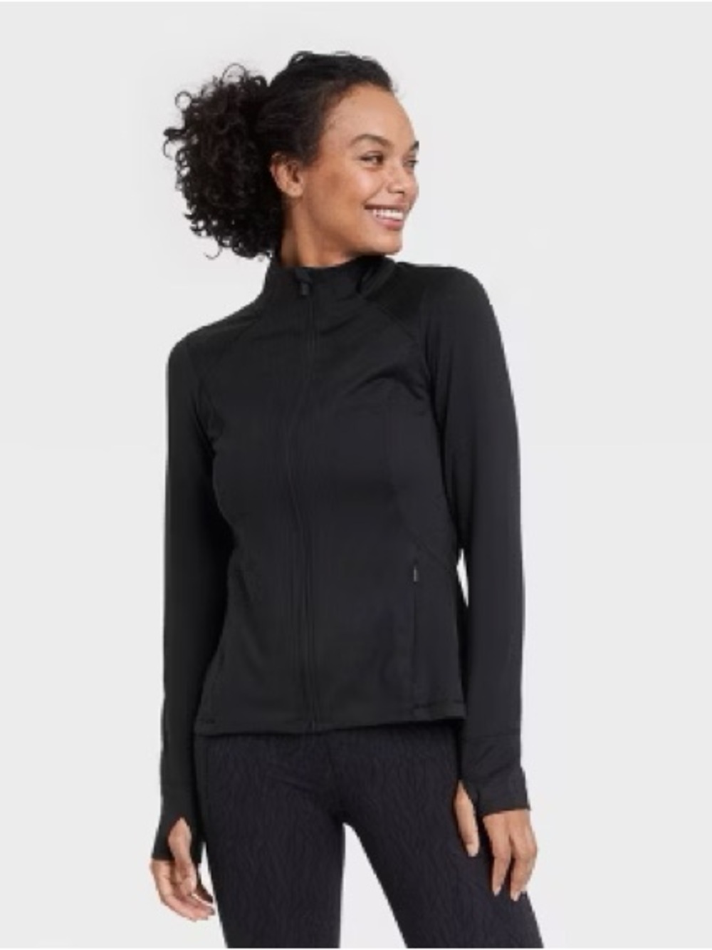 All In Motion Black Full Zip Jacket